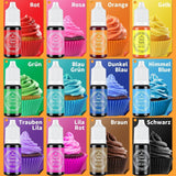 Sada tekutých potravinářských barviv 12 x 12 ml Naty Shop