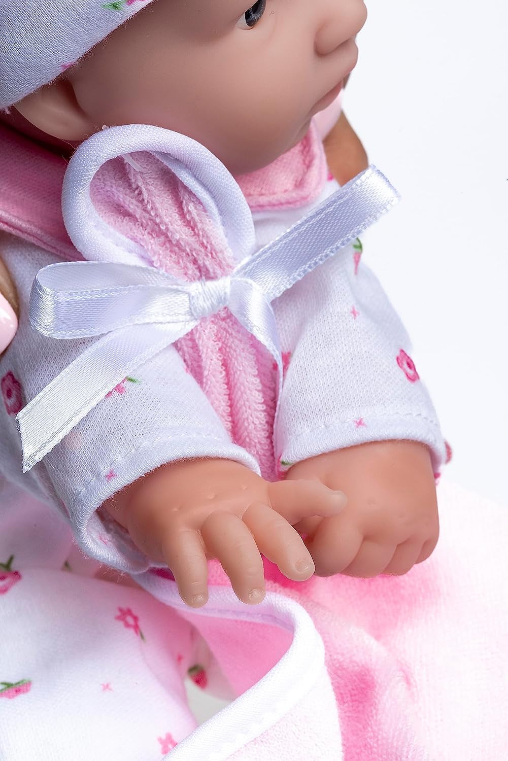 JC Toys La Baby Kaukasisches Babypuppen-Set - Weiche 28 cm Babypuppe, Waschbar, Abnehmbares rosa Outfit mit Hut, Decke & Schnuller, Für Kinder ab 12 Monaten