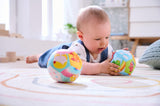 HABA Babyball Rainbow World - Měkký míček od 6 měsíců s barevnými motivy počasí, Ø 11 cm, ideální pro první chytání a hraní s míčem - 1306318001 Jucarii Bebe Naty Shop