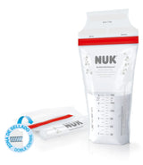 NUK sáčky na mateřské mléko, které šetří místo a lze je ihned použít, 180 ml, 25 ks, průhledné Příslušenství Potraviny a kojení Bebe Naty Shop