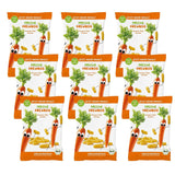 Bio ovocné chipsy "100% jahoda" mrazem sušené jahodové chipsy (12 x 12 g) a nové bio křupavé kukuřičné a mrkvové flips, bio svačina, od 1 roku, (9 x 30 g) 270 g