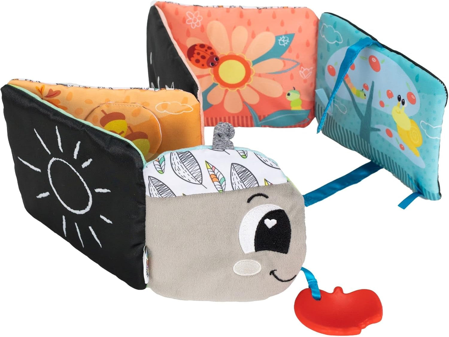 Lamaze Colorful Caterpillar Journey, Hračka pro novorozence, Smyslová hračka pro miminko s barvami a zvuky, Vývojová hračka pro 6 měsíců Chlapci a dívky, L27463 Hračky pro miminka Naty Shop My Caterpillar Book