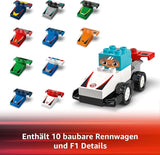 LEGO DUPLO Town F1 Team Závodní auta se závodníky, stavebnice pro celou rodinu, nápaditý herní zážitek, narozeninový dárek pro batolata, chlapce a dívky od 2 let 10445 Stavebnice Besuche den LEGO-Store