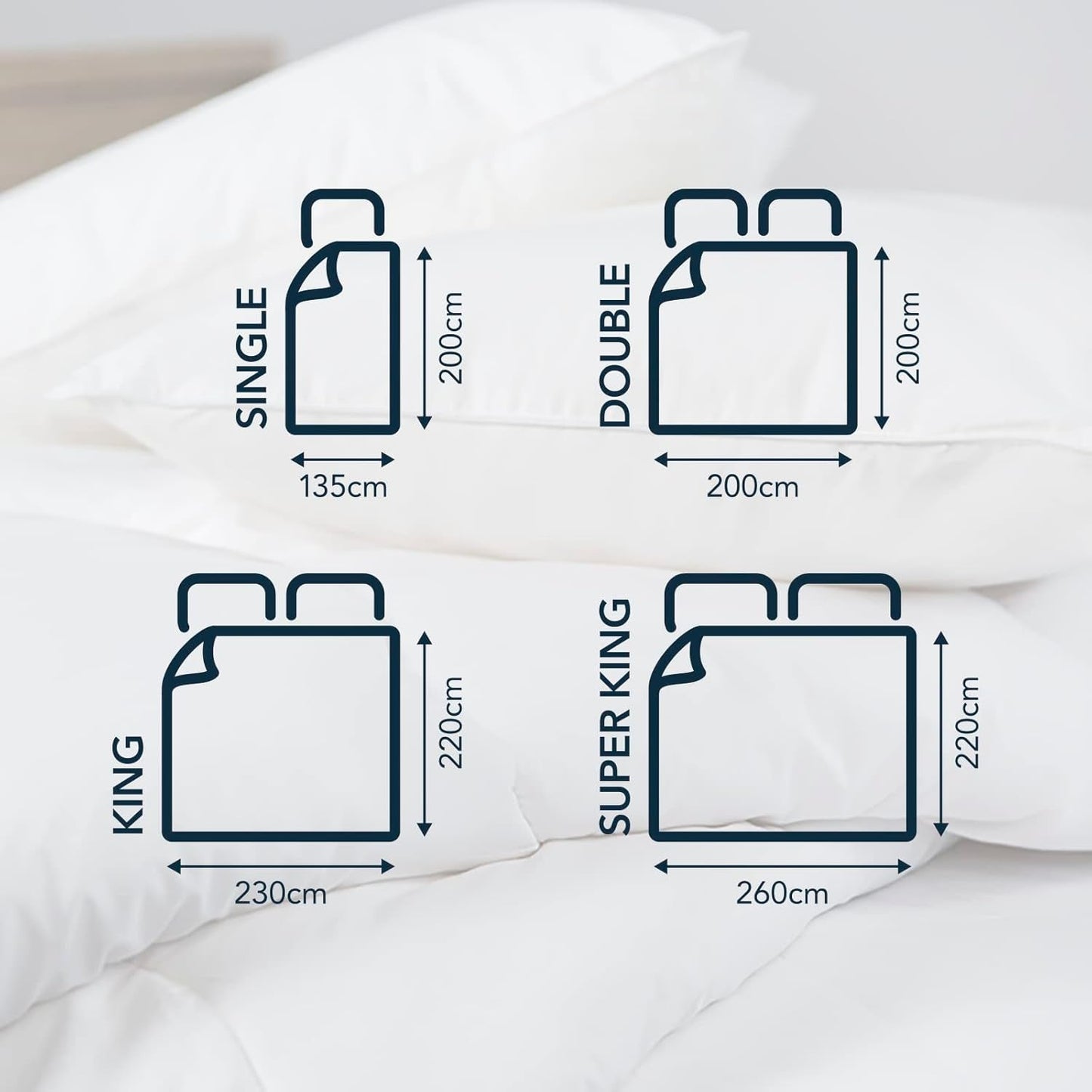 Přikrývka pro alergiky Snuggledown Freshwash, 13,5 Tog Winter Teplá, bavlna, bílá, jednolůžko Přikrývky a přikrývky Naty Shop