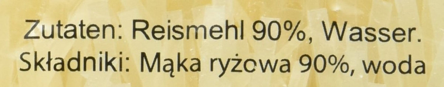 Rýžové nudle – thajské, 3mm široké nudle z rýžové stuhy, vyrobené z rýžové mouky – 17 x 400g