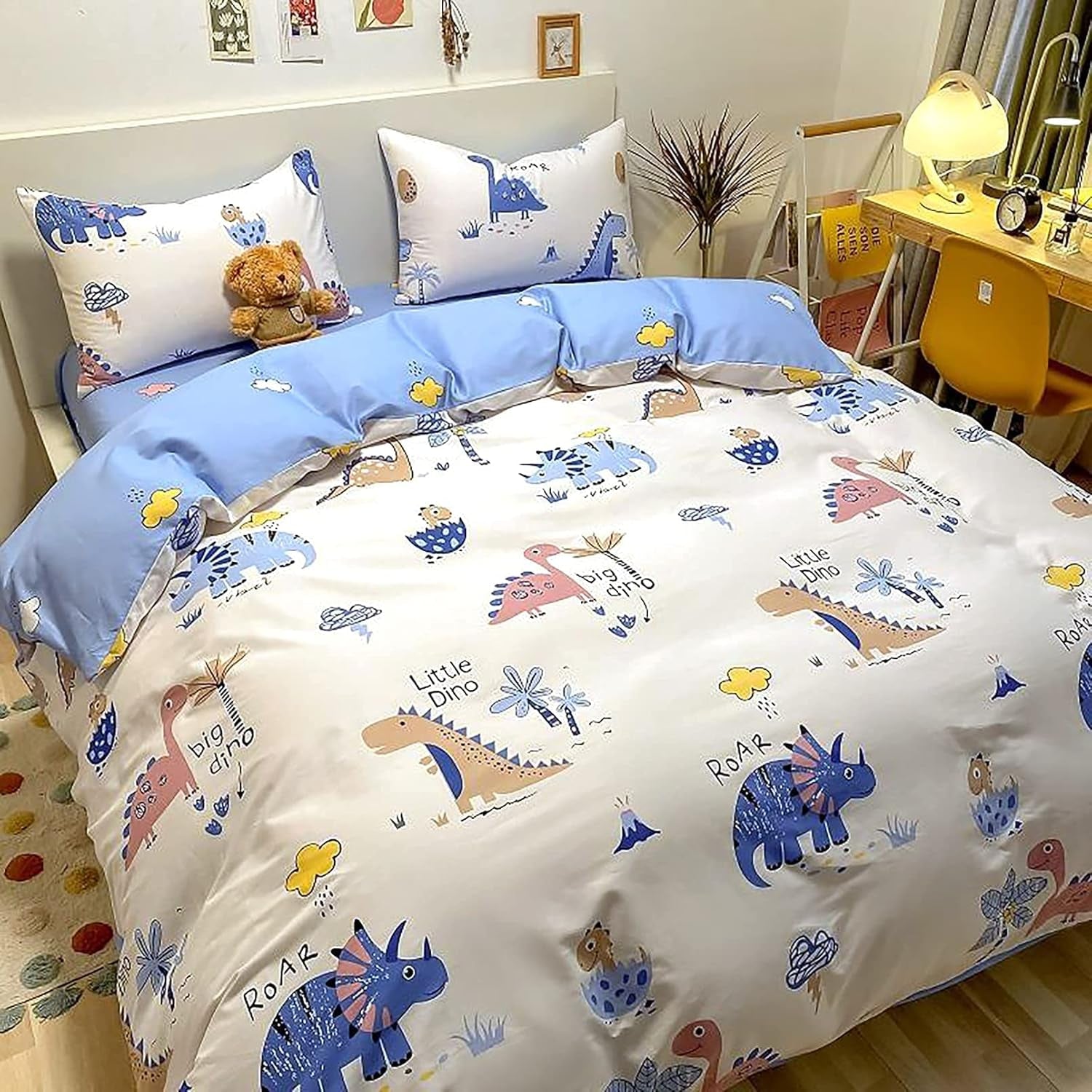 Povlečení pro děti, unisex, dinosauři, bavlna Povlečení - dětské Naty Shop