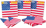 HEKU 191-ks. USA Party Set I Papírové talíře Ø23Cm, červené kelímky, 3vrstvé ubrousky 33X33Cm, sběrač dekorací, řetízek s vlajkou 10M I Ideální pro tématické večírky a státní svátky