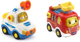 Vtech TUT TUT Baby Flitzer - Policie - Pro 1-5 let & TUT TUT Baby Flitzer - Hasičská stříkačka - Autíčko s hudbou, světelným tlačítkem, zajímavými větami a zvuky - Pro 1-5 let Bebe Toys Naty Shop Baby Flitzer hasičská sada