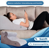 Polštář na čtení z paměťové pěny | Ergonomický zádový polštář a klín na postel, pohovku a pohovku | Orthopedic support pillow for back pain and tension