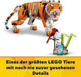 LEGO 31129 Creator Majestátní tygr, panda nebo ryba Sada figurky zvířat 3 v 1 Hračka pro děti Chlapci a dívky Stavebnice zvířat Stavebnice Stavebnice Besuche den LEGO-Store