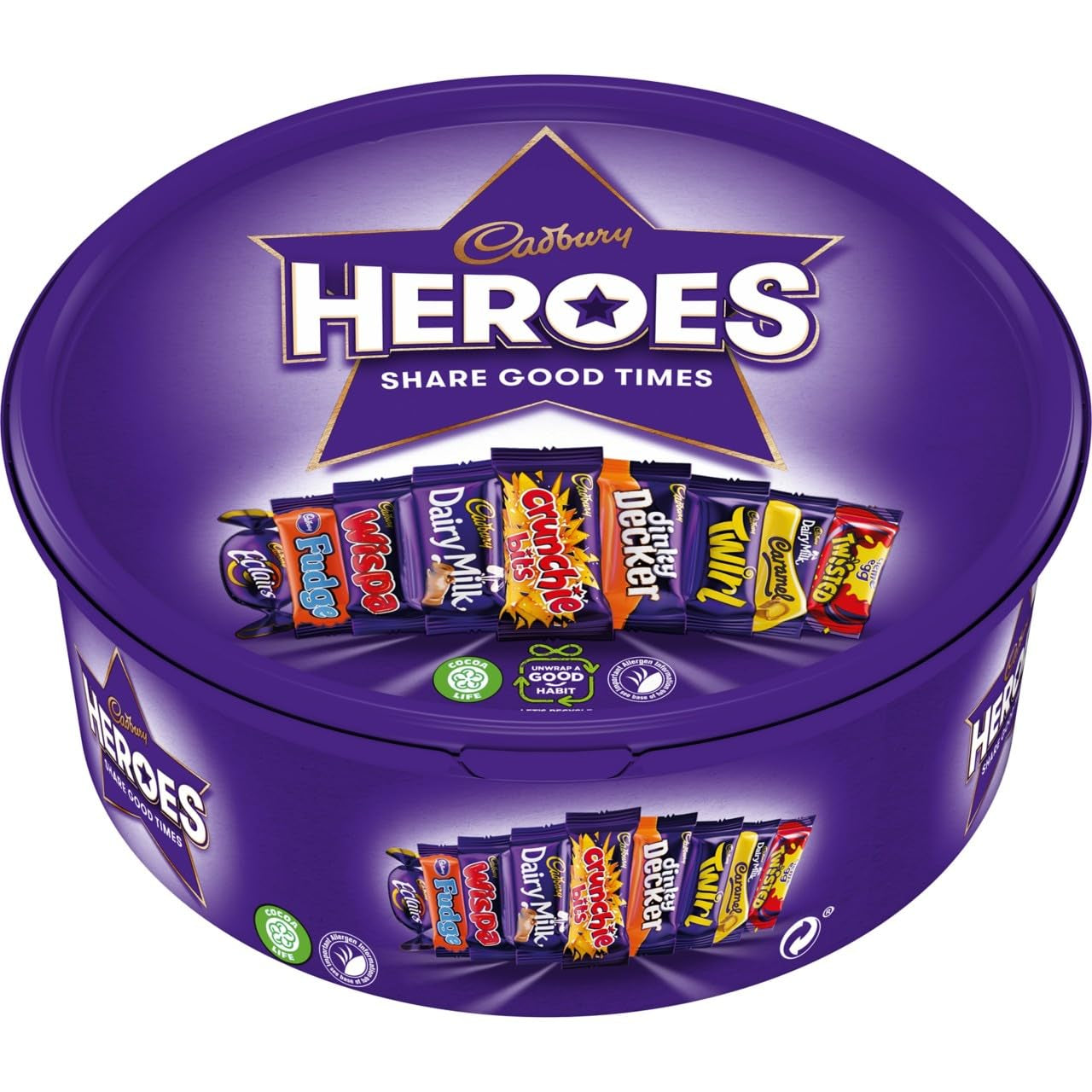 Čokoládová krabička Heroes 550g
