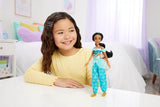 Mattel Disney Princess Toy Jasmine Kloubová módní panenka se třpytivým oblečením a doplňky Dárek pro děti inspirovaný filmem Disney HLW12