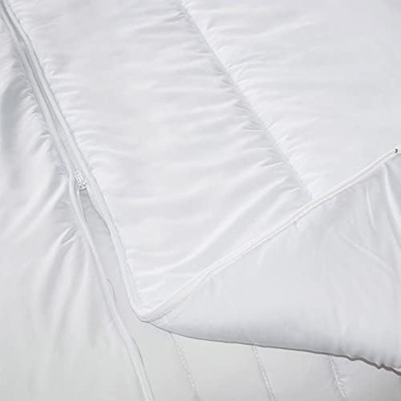 KSGB402460 Prošívaná postel pro 2 osoby, snadno omyvatelná, bílá, 220X240 cm Přikrývky a přikrývky Naty Shop