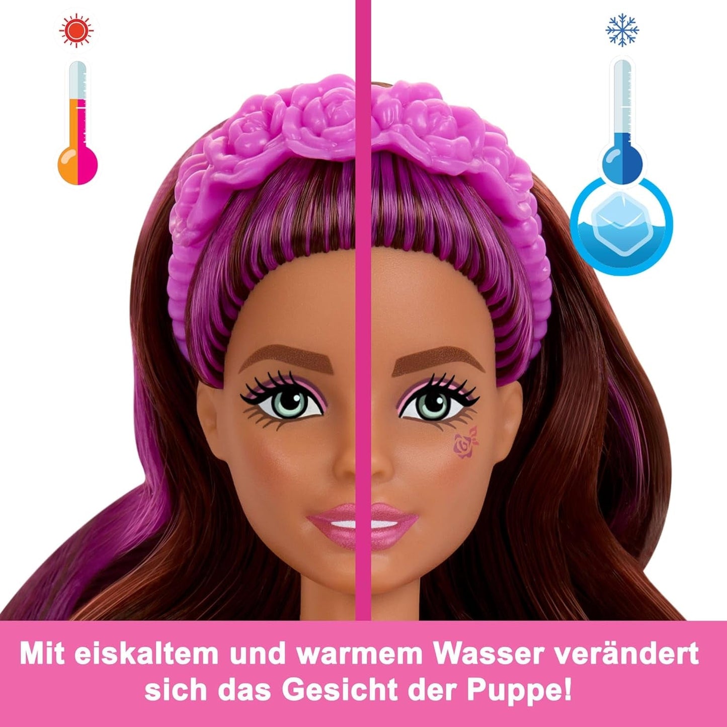Panenka Barbie Color Reveal a doplňky, řada Balerína, 6 překvapení k rozbalení, včetně změny barvy, inspirováno hlavním baletním trendem (styly se mohou lišit), HRK17 Naty Shop Dolls