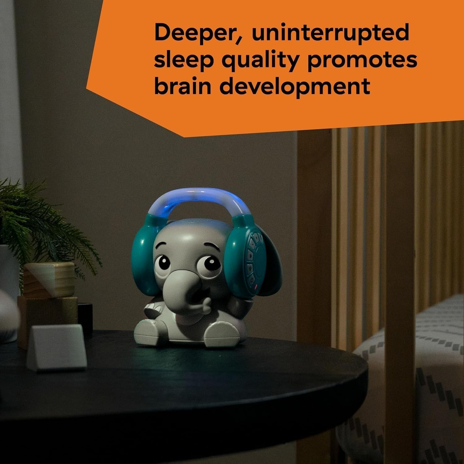 Baby Einstein Earl the Elephant ozvučení Bluetooth, hudební systém + noční světlo, hračky od miminka po batole Bebe Naty Shop