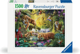 Puzzle Ravensburger 12000696 - Idyla u vodního oka - 1500 dílkové puzzle pro dospělé a děti od 14 let, puzzle s motivem tygra Puzzle Naty Shop