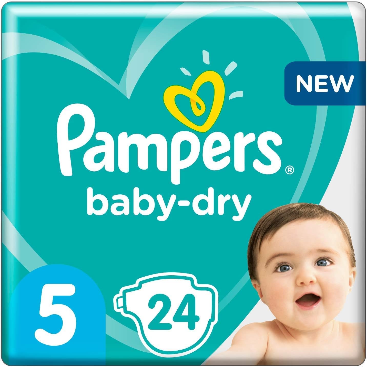 Plenky Pampers pro miminka vel. 5 (11-16 kg), 24 kusů, ochrana proti protečení až 12 hodin