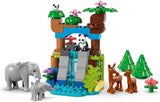 Stavebnice LEGO DUPLO Town Wild Animal Families 3 v 1, vzdělávací hračka pro batolata s želvami, tygry, slony, jeleny, pandami, sada pro předškoláky od 2 let, stavebnice s figurkami zvířat 10446 stavebnic Beuche den LEGO-Store
