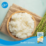 Q RÝŽE | Weißer Klebreis Langkorn z Thajska | Aromatisch mit klebriger Textur | Ideální na kari, sushi, mochi nebo rýžový nákyp 1 x 1 kg