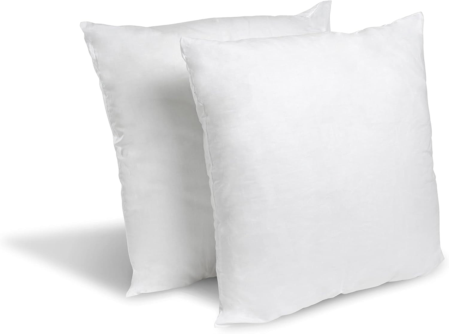 Modrá Câlin sada 2 polštářů s pevným komfortem "Alaska", super výplň, obálka ze 100% bavlněného perkálu, bílá, 65 x 65 cm čtvercový tvar Polštáře Naty Shop Standard