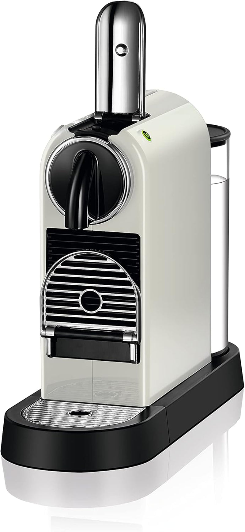 Nespresso EN167.W Citiz kávovar na kapsle, vysokotlaká pumpa a ideální regulace teploty, bez Aeroccino (napěňovač mléka), funkce úspory energie, 1260 W, krémově bílá, 37,4 x 11,9 x 25,5 cm