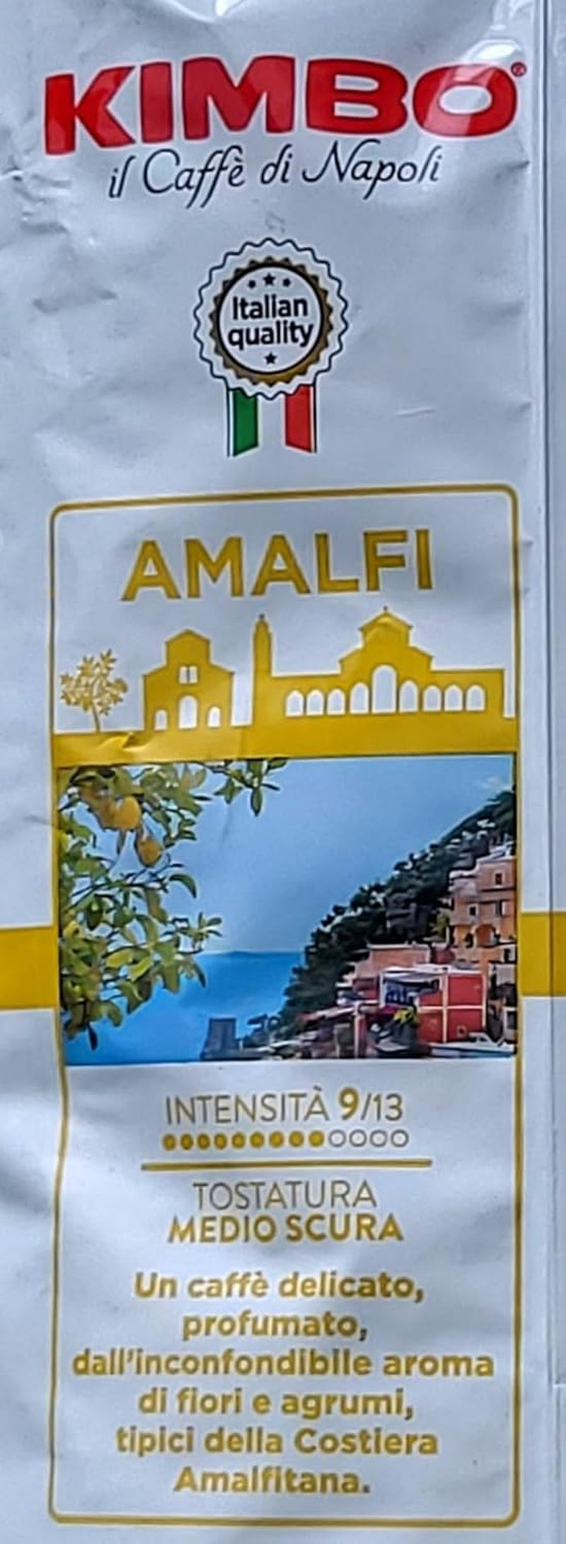 Celá zrnková káva Amalfi (100% Arabica), středně pražená, pytel 1 kg