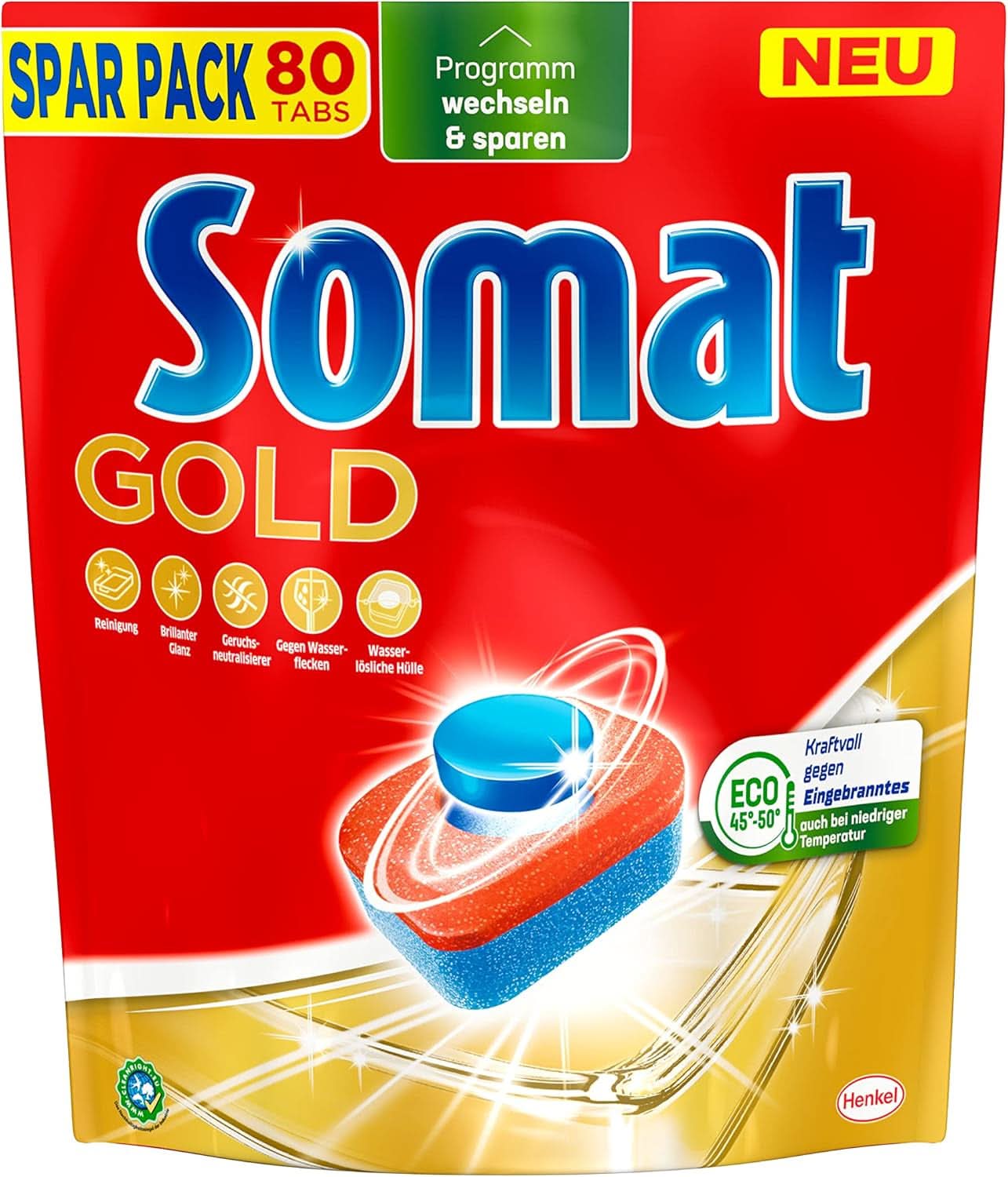 Somat Gold tabs do myčky (105 karet) Naty Shop Kitchen Detergents 80 kapslí -