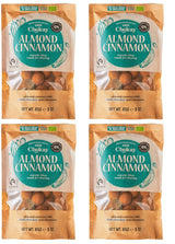 Sada 4 bio kousků - skořicové mandle/skořicové mandle v belgické hořké čokoládě/bez přidaného cukru, bez sladidel/VEGAN & FAIR TRADE / 4 x 85g