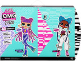 LOL Surprise OMG Fashion Doll 2er-Pack ROLLER CHICK & CHILLAX - Exklusive Puppen mit 40 Überraschungen inkl. Outfity a doplňky - 2-v-1 Verpackungs-Spielset - Serie 3 - Für Kinder ab 4 Jahren