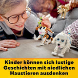 Sada LEGO 31137 Creator 3v1 roztomilý pes s figurkami zvířat jezevčík, mops, pudl a další, hračka pro děti 7+, dárek pro milovníky psů Stavebnice Besuche den LEGO-Store
