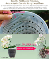 Květináč na orchidej s drenážními otvory pro přesazování, výborná cirkulace vzduchu, 2 kusy, dvouvrstvý plast, keramický květináč na orchidej, průhledný květináč na orchidej, dekorativní