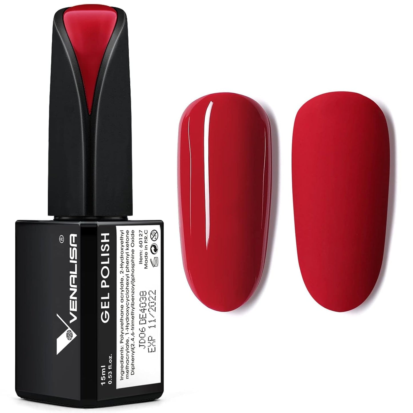 VENALISA Korálově oranžový UV lak na nehty 15 ml gelový lak na nehty pro UV lampu na nehty Průhledný gel lak na nehty Coral Orange Modely pro vlastní design nehtů