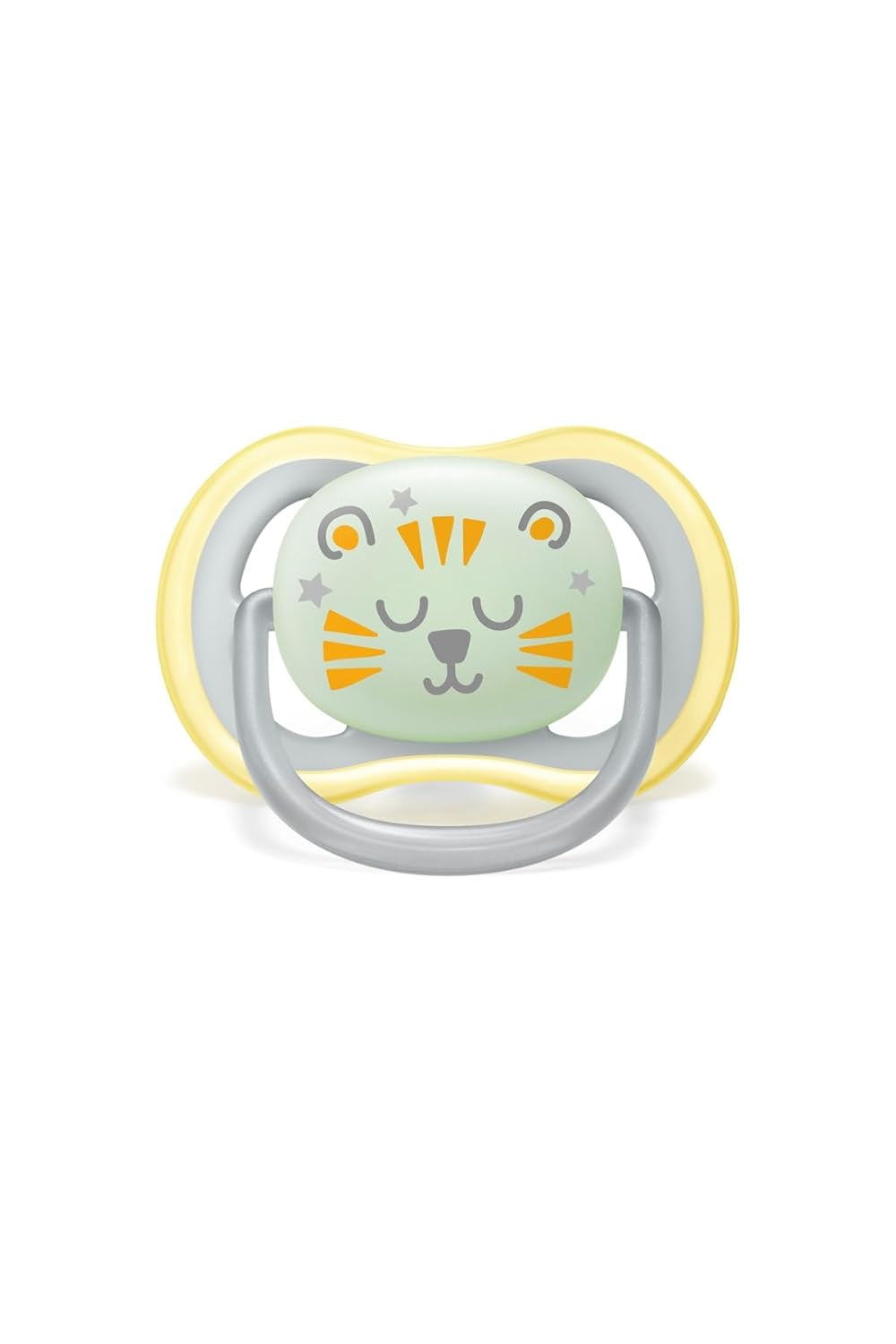 Noční dudlík Philips AVENT Ultra Air pro děti 18+ měsíců Zářící ve tmě Twin Pack Cloud/Tiger (model SCF376/01)