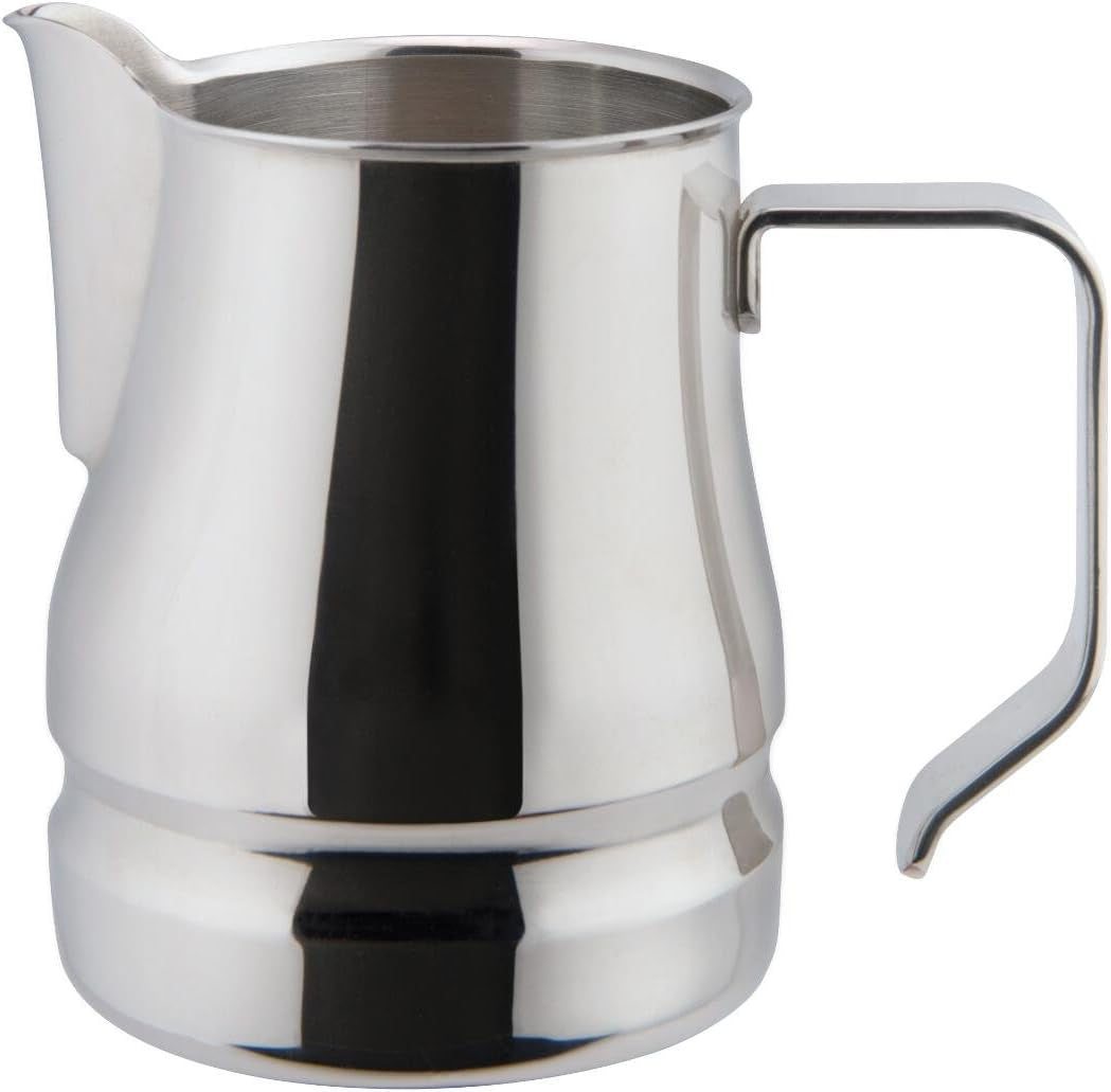 Hrnek na mléko na cappuccino z nerezové oceli, 18/10 šálků, 9,75 cl