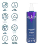Valquer Hyaluronic Hair Treatment - Hydratační maska na vlasy s vůní levandule - Bez sulfátů a silikonů - 975 ml Naty Shop Hair Mask