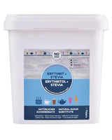 BEZ CUKRU, Erythritol + Stévie Přírodní náhražka cukru bez kalorií 1:1 sladkost ve srovnání s cukrem, bez příchutě, 4,5 kg Sladidla Naty Shop