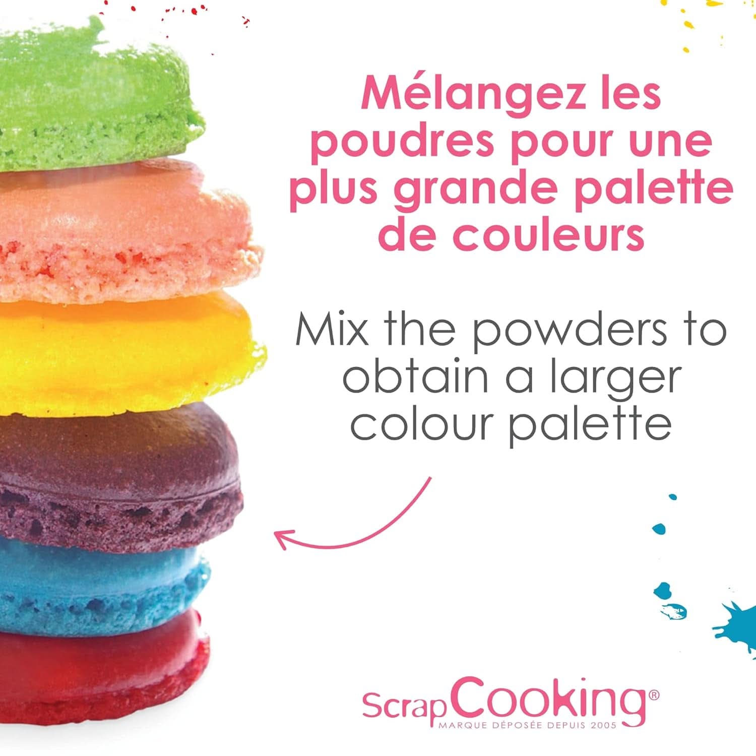 ScrapCooking, Sada 3 práškových potravinářských barviv - červená, žlutá, modrá, 3 x 5 gramů Naty Shop