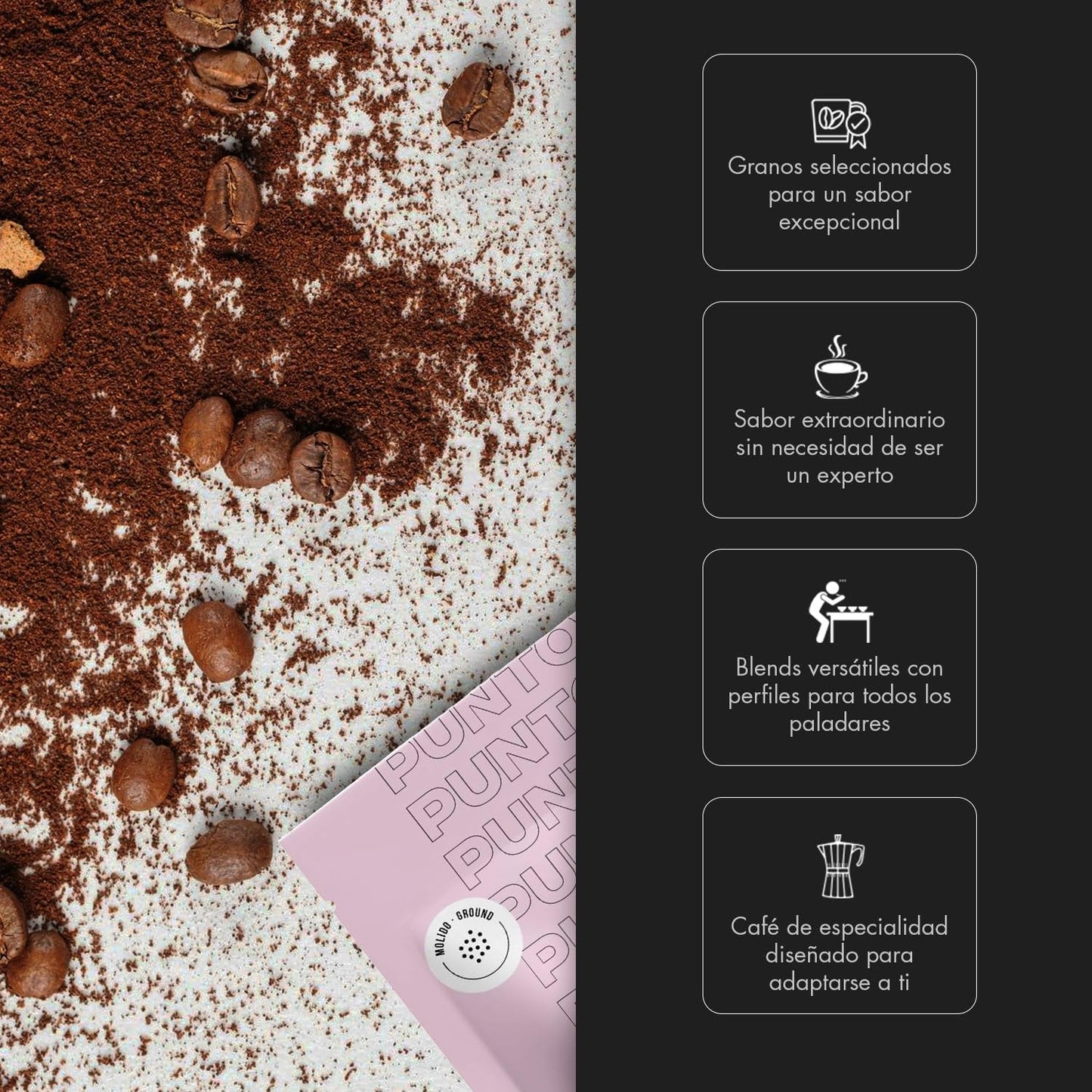 – Mletá etiopská káva – 250 g – Speciální káva – Středně pražený – 100% Arabica – Tóny medu, skořice a čokolády – Intenzivní kyselost – Střední tělo