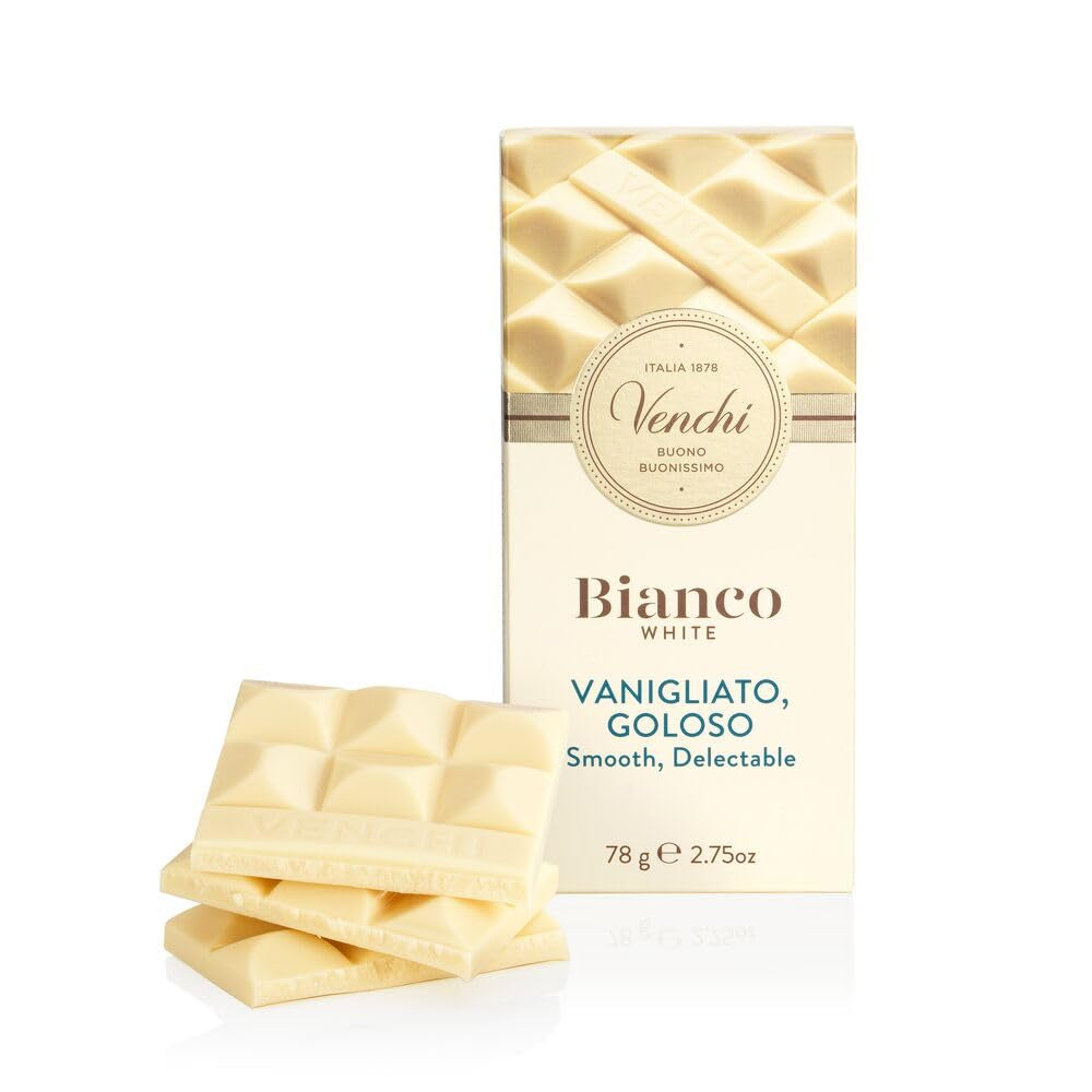 Venchi - Extra bílá čokoláda, 78 g - s vanilkou - Bez lepku