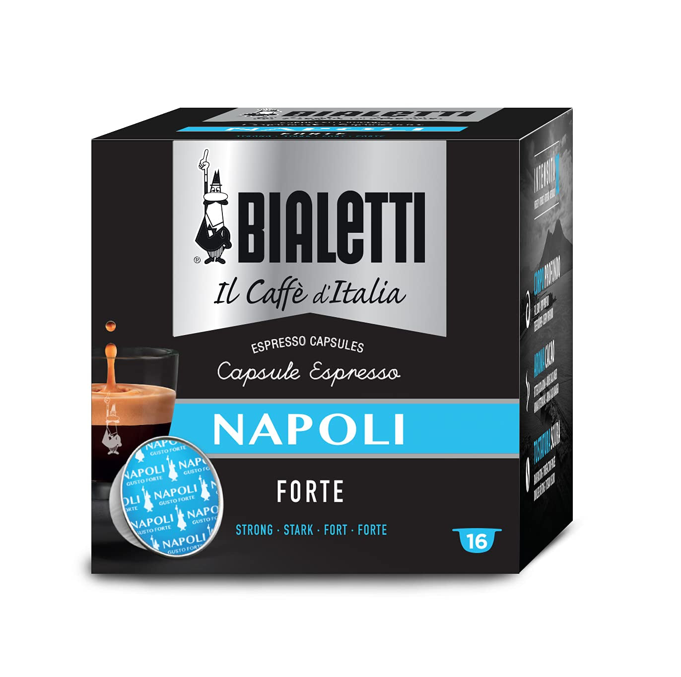 96080093/M Kaffee-Kapseln Napoli, Alu, 16 Stück (balení po 4)