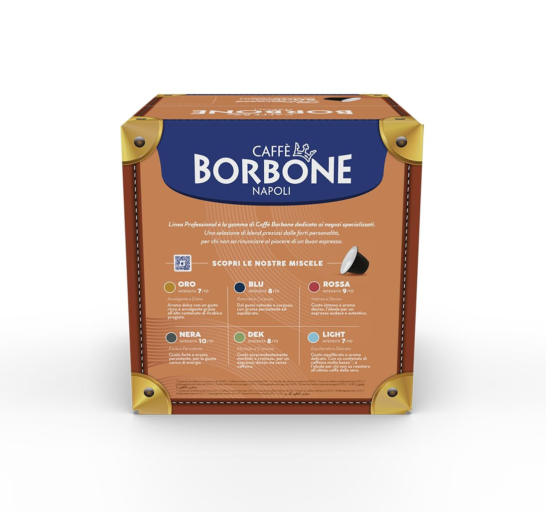 Caffè Borbone Respresso, Rote Kaffeemischung - 50 Kapseln - Kompatibilní s Nespresso®* Haushalts-Espressomaschinen