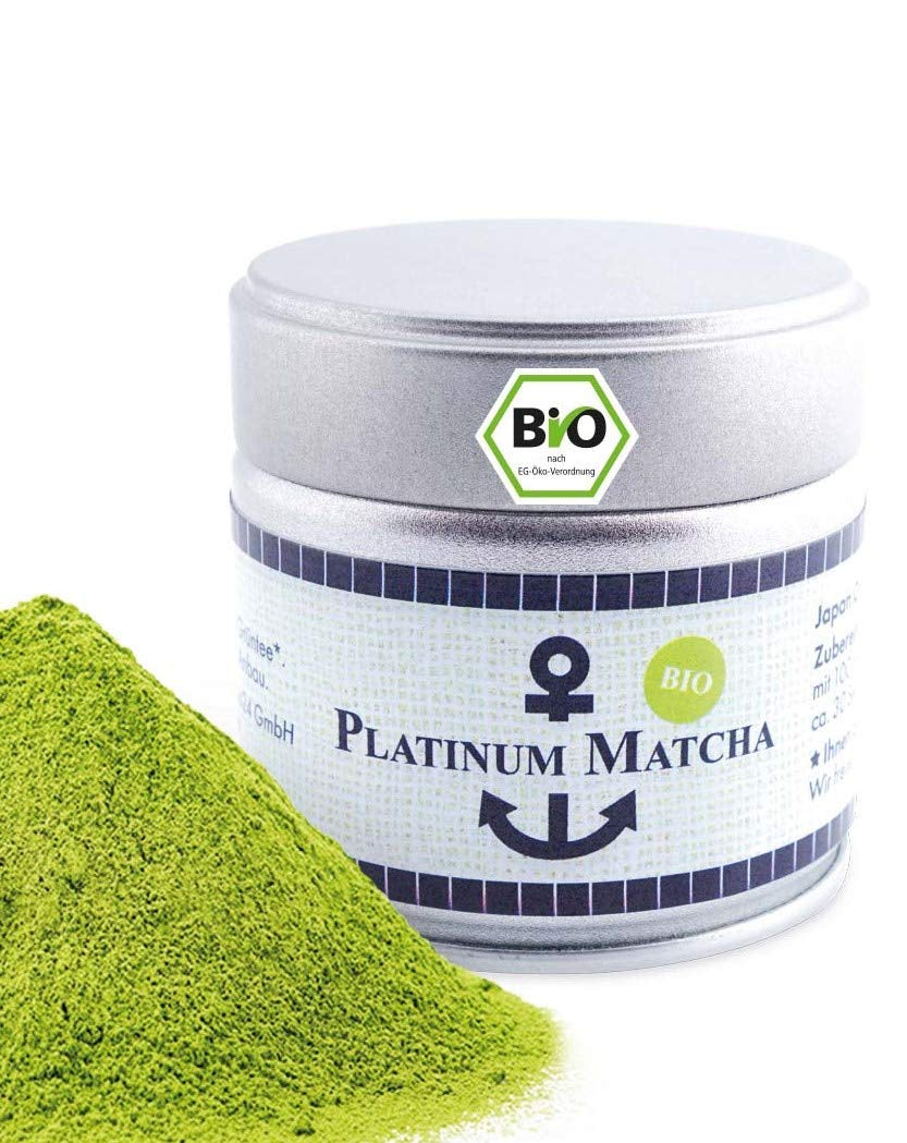 Prémiová organická Matcha z Japonska, Ceremonial Grade, Bez pesticidů, Extra jemný prášek v krabičce 30g, Intenzivní a delikátní příchuť zeleného čaje, Vhodné pro Latte, Smoothie, Ceremonial Grade