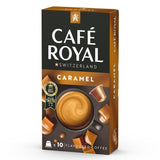 Café Royal Kaffee s karamelovou příchutí – Kaffeekapseln kompatibilní s Nespresso®, krémová, helle Röstung, 100 % Arabica, Rainforest Alliance, 100 Kapseln
