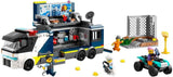 Policejní náklaďák LEGO City s laboratoří, policejní čtyřkolkou a náklaďákem pro děti, dárek pro chlapce a dívky od 7 let, navíc 5 minifigurek – 2 policisté, 1 vědec a 2 podvodníci 60418 Stavebnice Beuche den LEGO-Store