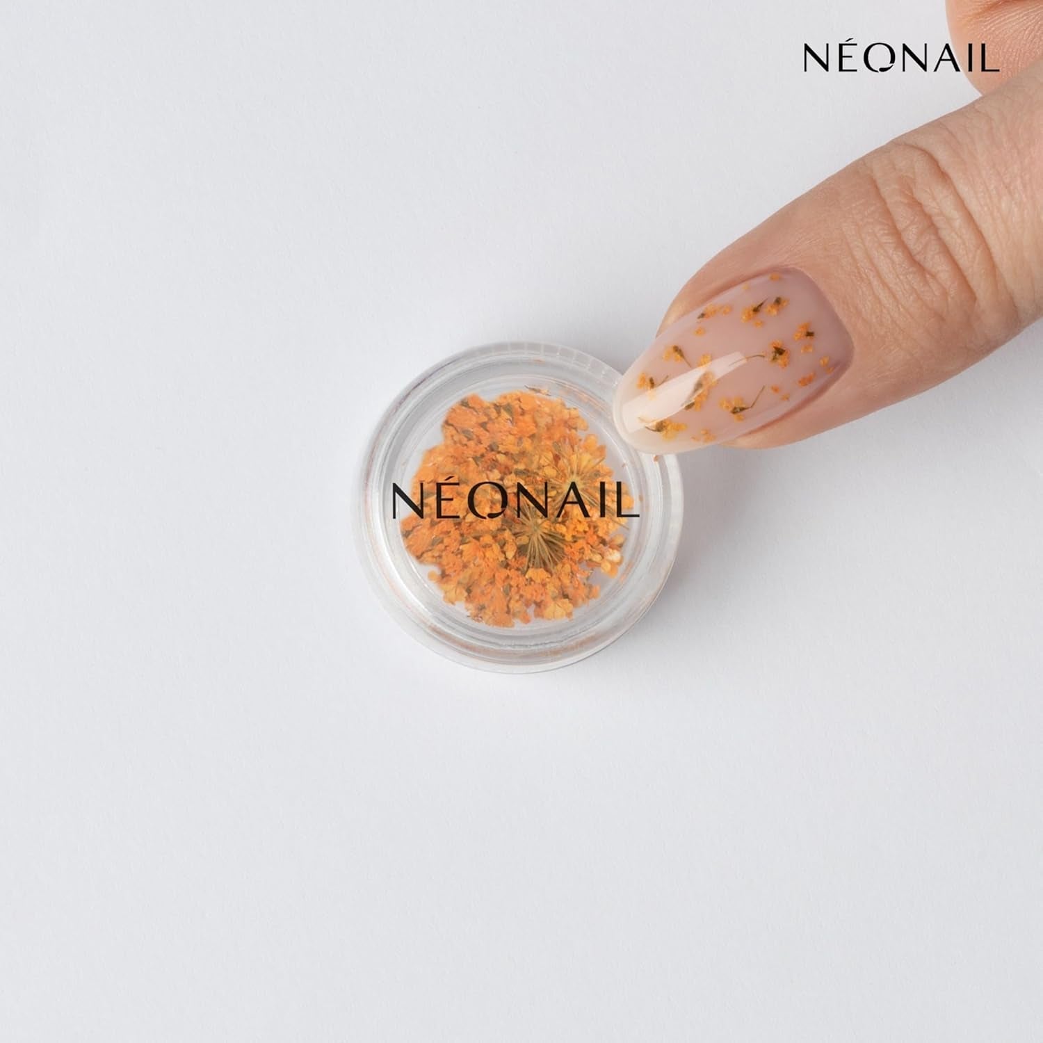 NÉONAIL Sada květin na nehty - Trockenblumen - Getrocknete Blumen - Nageldesign Zubehör - Nageldekorationen - Getrocknete Blüten - Dekorace na nehty - Gelnägel Zubehör - 3 barvy - Rosa, Lila, Orange