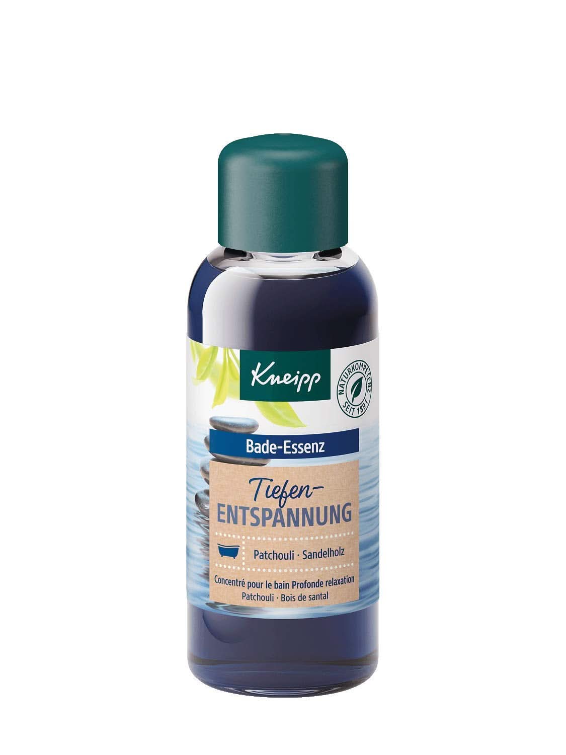 Kneipp, koupelový olej s přírodním esenciálním olejem pačuli a extraktem ze santalového dřeva pro hlubokou relaxaci a zklidnění, 100 ml Naty Shop