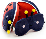 Cestovní polštář Puckator Relaxeazzz s maskou berušky - Soft Animals, Multicolor, 1 Unité (Sada 1) Cestovní polštáře Naty Shop