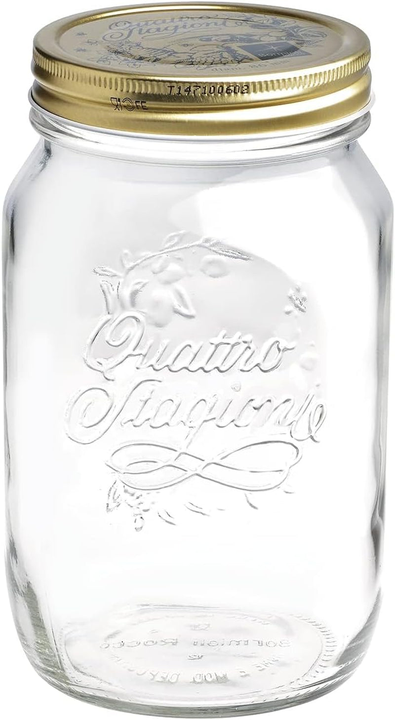 Bormioli QUATTRO STAGIONI skladovací dóza 1 litr (balení 2 ks) Dózy na potraviny Naty Shop 1000 ml