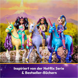 Unicorn Academy Ankleidepuppe Ava - originální loutka pro věrné Netflix-Serie, 24 cm groß and mit 7 Doplňky pro fantasievolles Rolenspiel, pro Kinder ab 4 Jahren