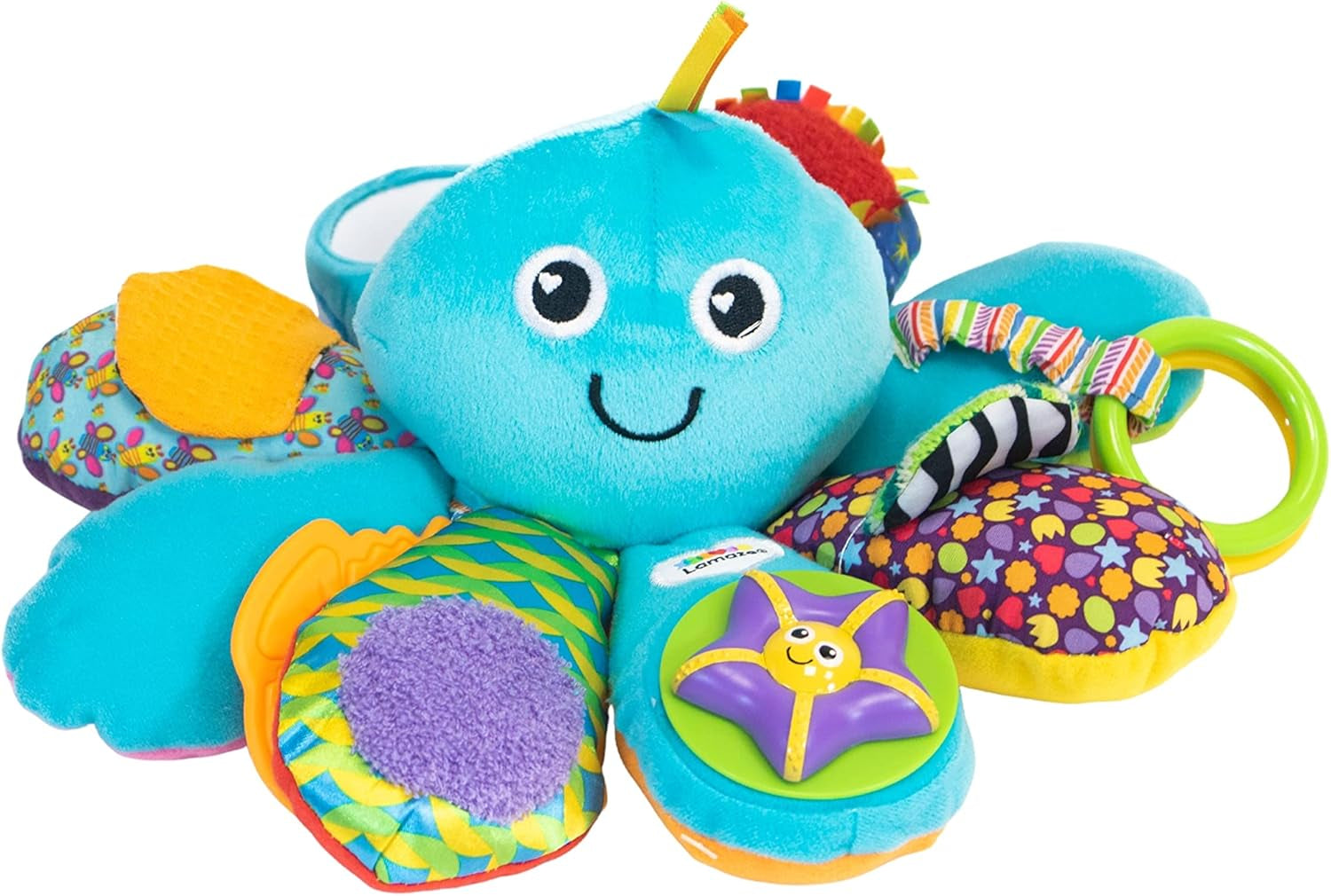 LAMAZE Octivity Time Baby Senzorická hračka, Soft Baby Play and Discovery, Chobotnice Batole Vhodné od 6 měsíců, Kluci a Holky nad 1 rok Hračky pro miminka Naty Shop